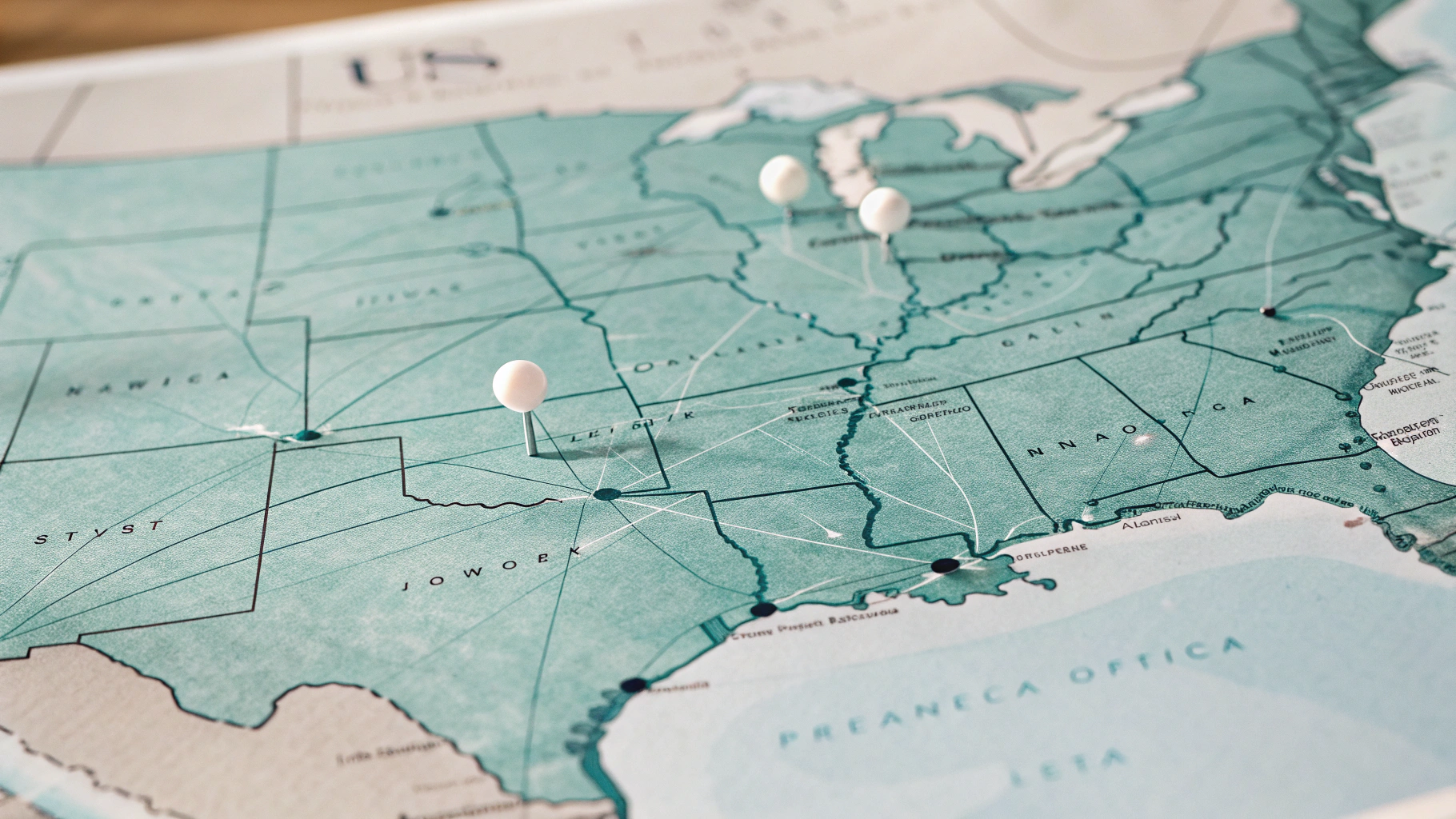 USA Logistics Network Map